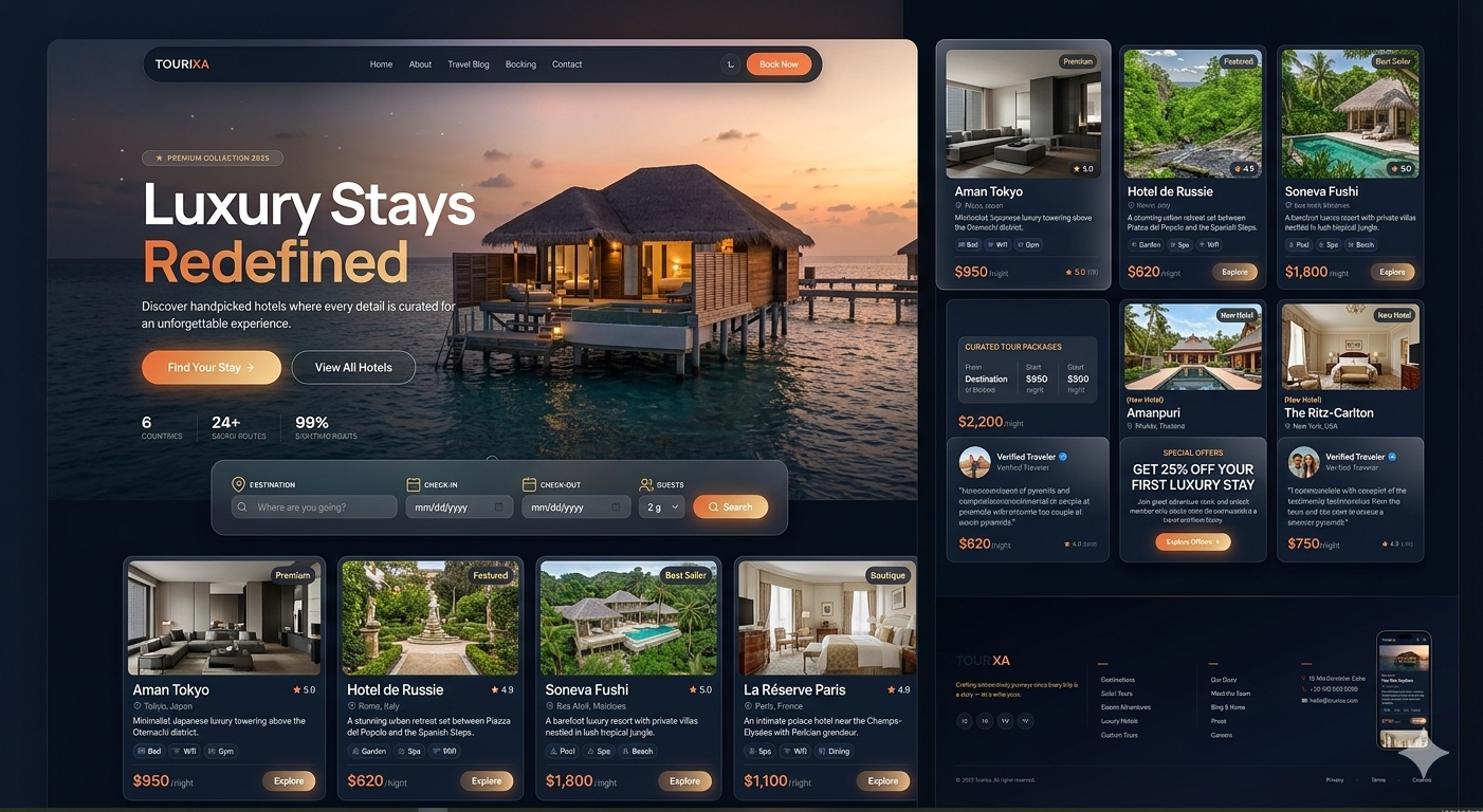 Hotels page preview